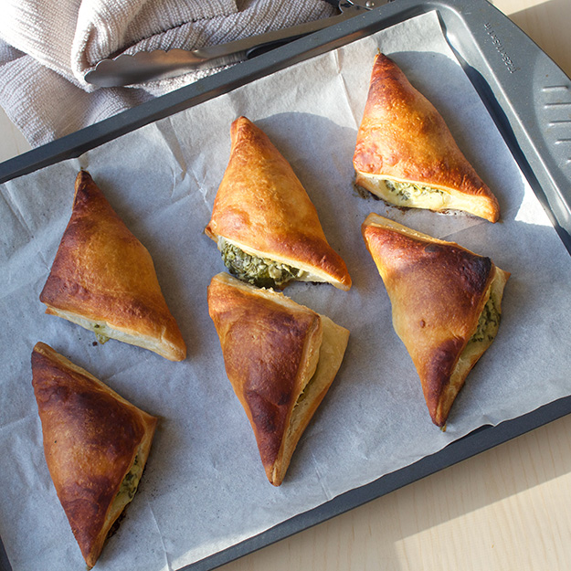 Spinach Feta Puff Pastry from Sophie Sucree