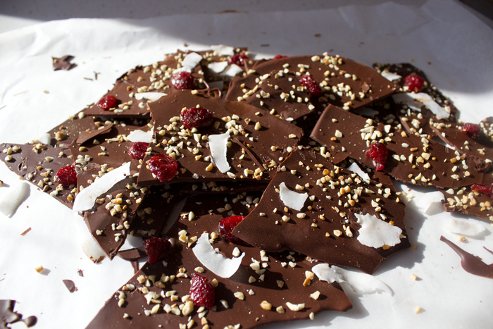 Cranberry Pecan Chocolate Bark at Sophie Sucree