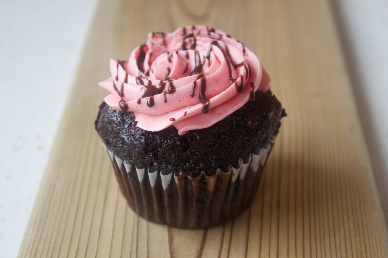 Chocolate Raspberry Cupcake at Sophie Sucree